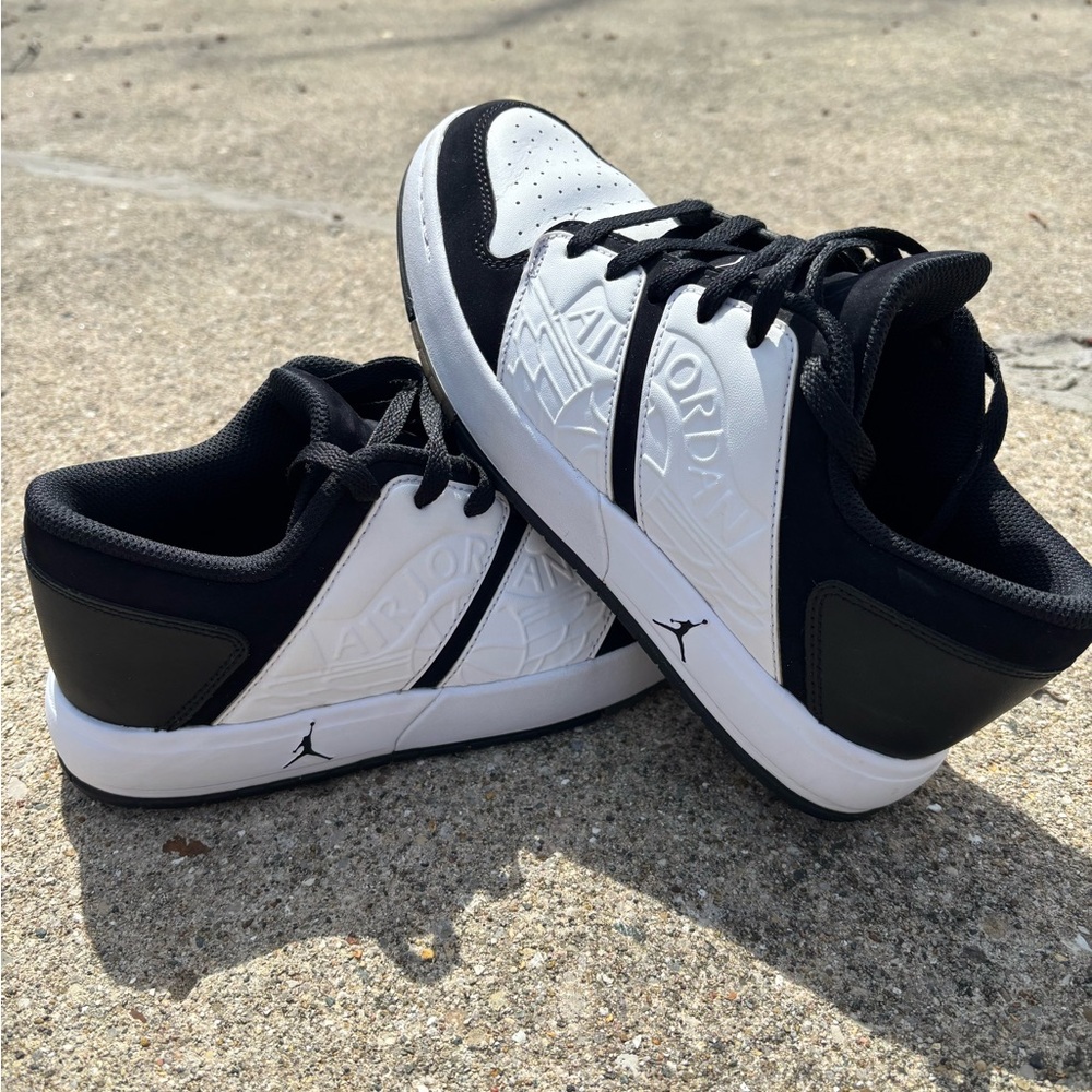Jordan Low-Top Sneakers in White and Black